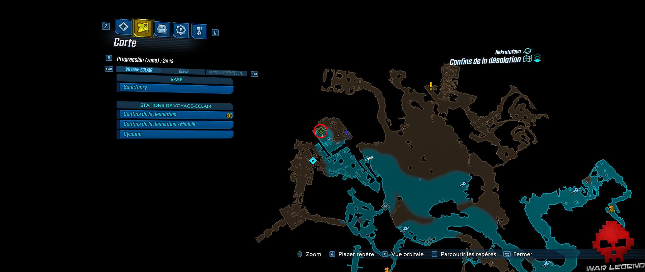guide borderlands 3 emplacements radios écarlates 50