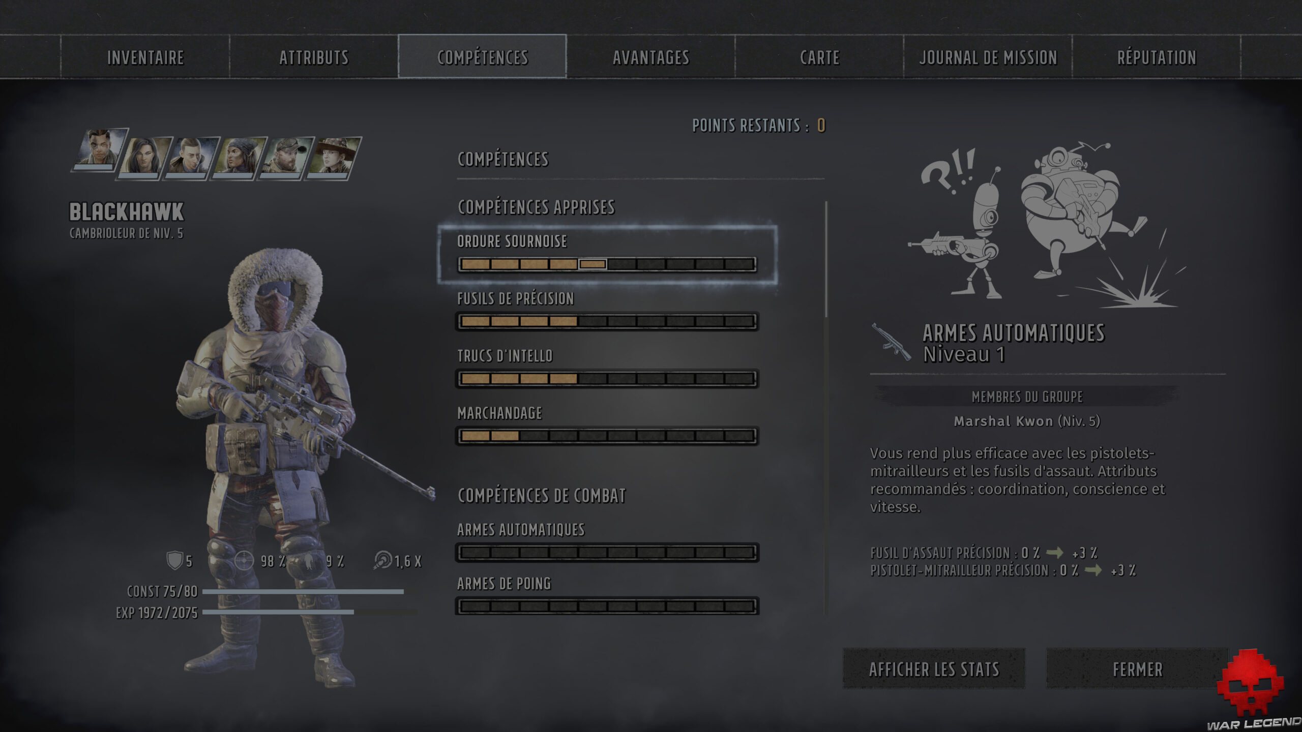 guide débutant wasteland 3 2