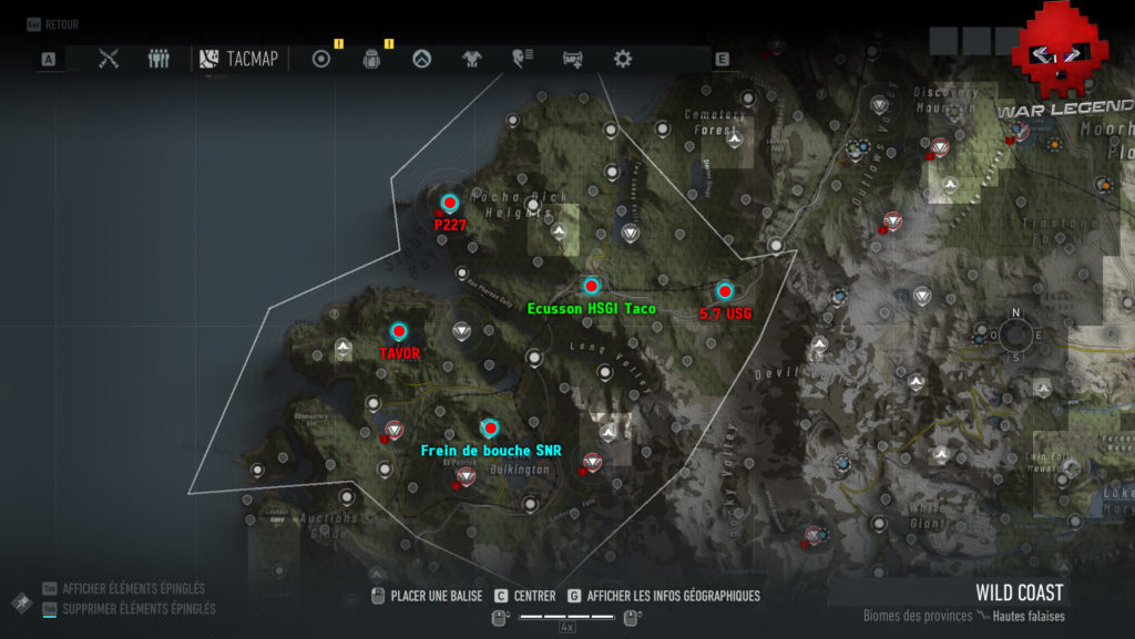 Guide Ghost Recon Breakpoint Emplacements des plans (armes