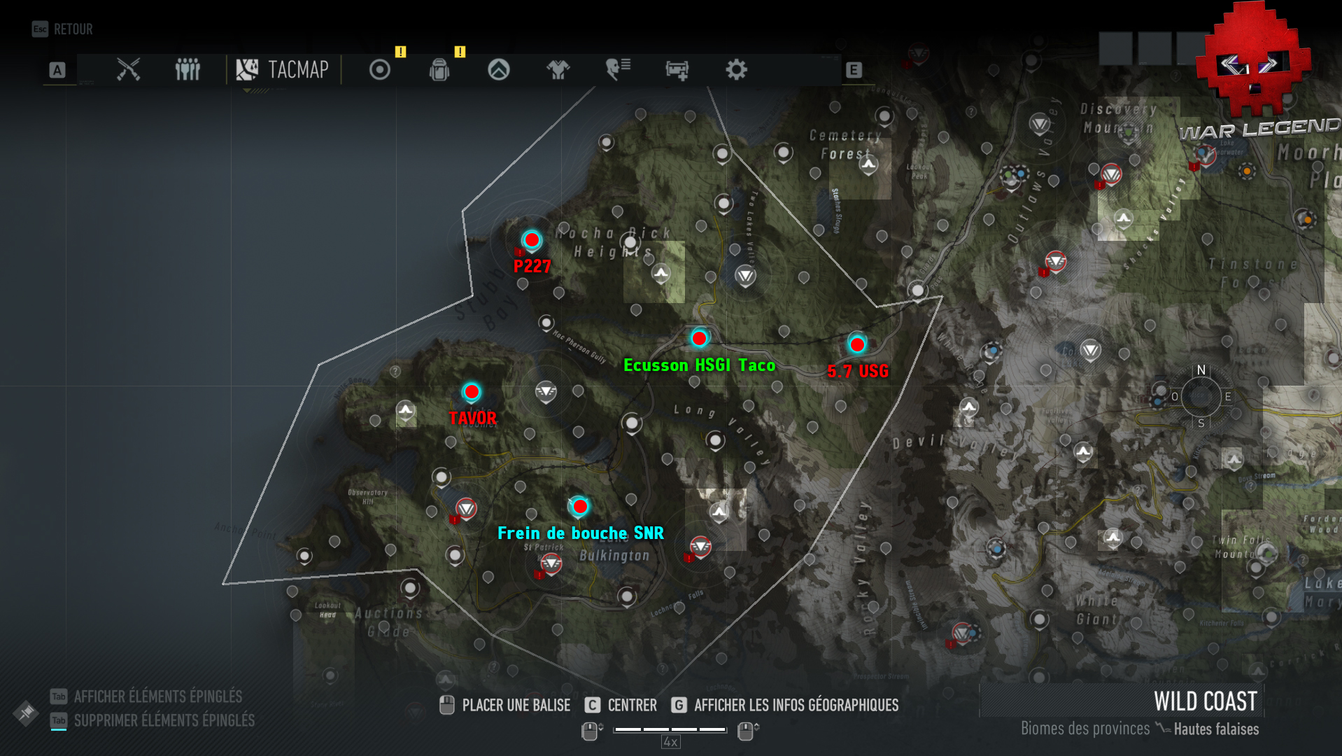Guide Ghost Recon Breakpoint Emplacements des plans (armes