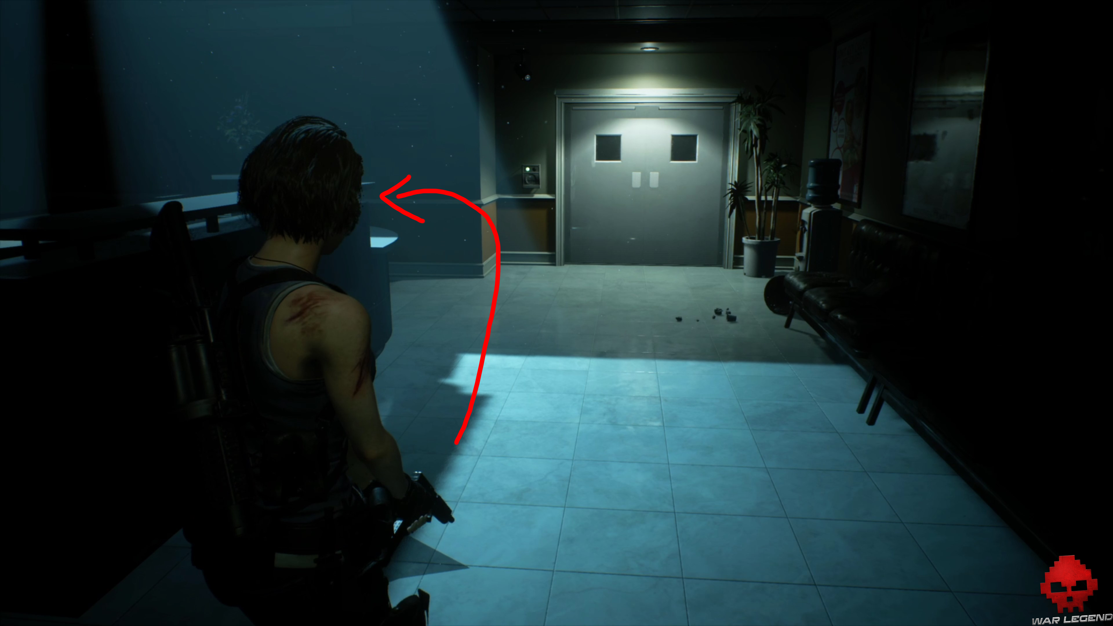 resident evil 3 salle d'hôpital