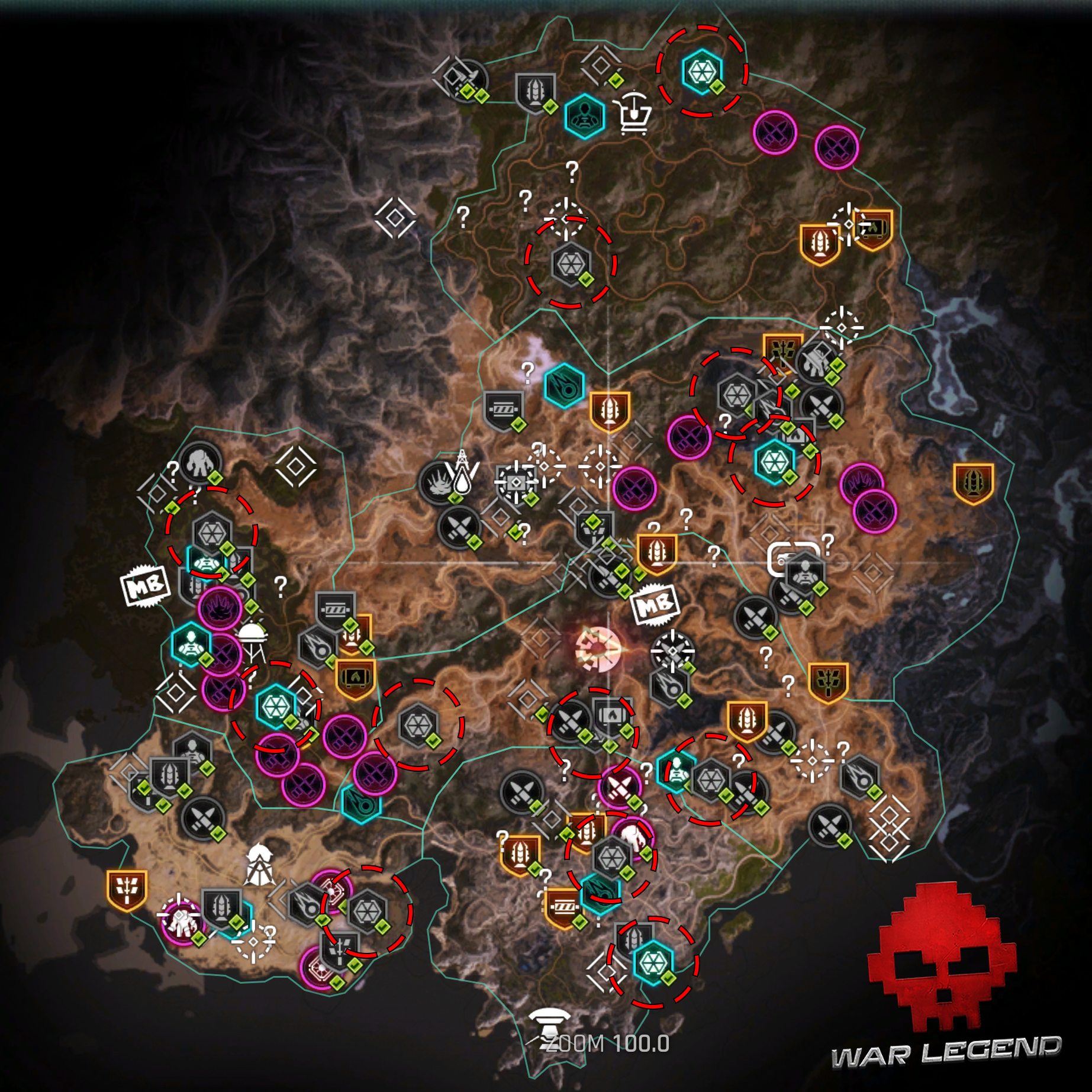 Guide RAGE 2 - Emplacements des Arches