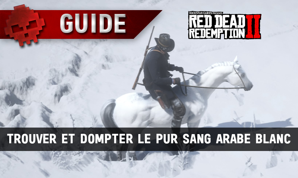 vignette Guide Red Dead Redemption 2 trouver et dompter le Pur sang arabe blanc