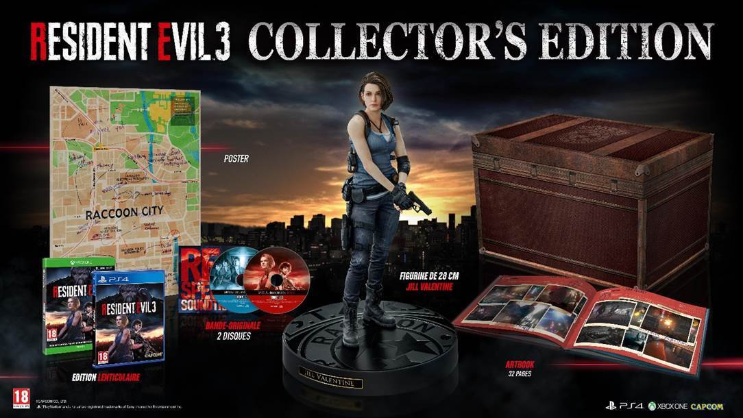 contenu collector resident evil 3