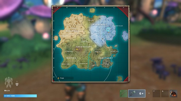 La carte de Realm Royale