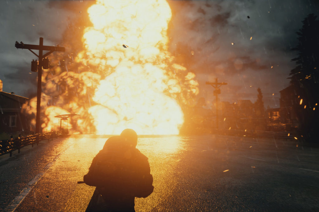 Un joueur en plain milieu de la zone rouge