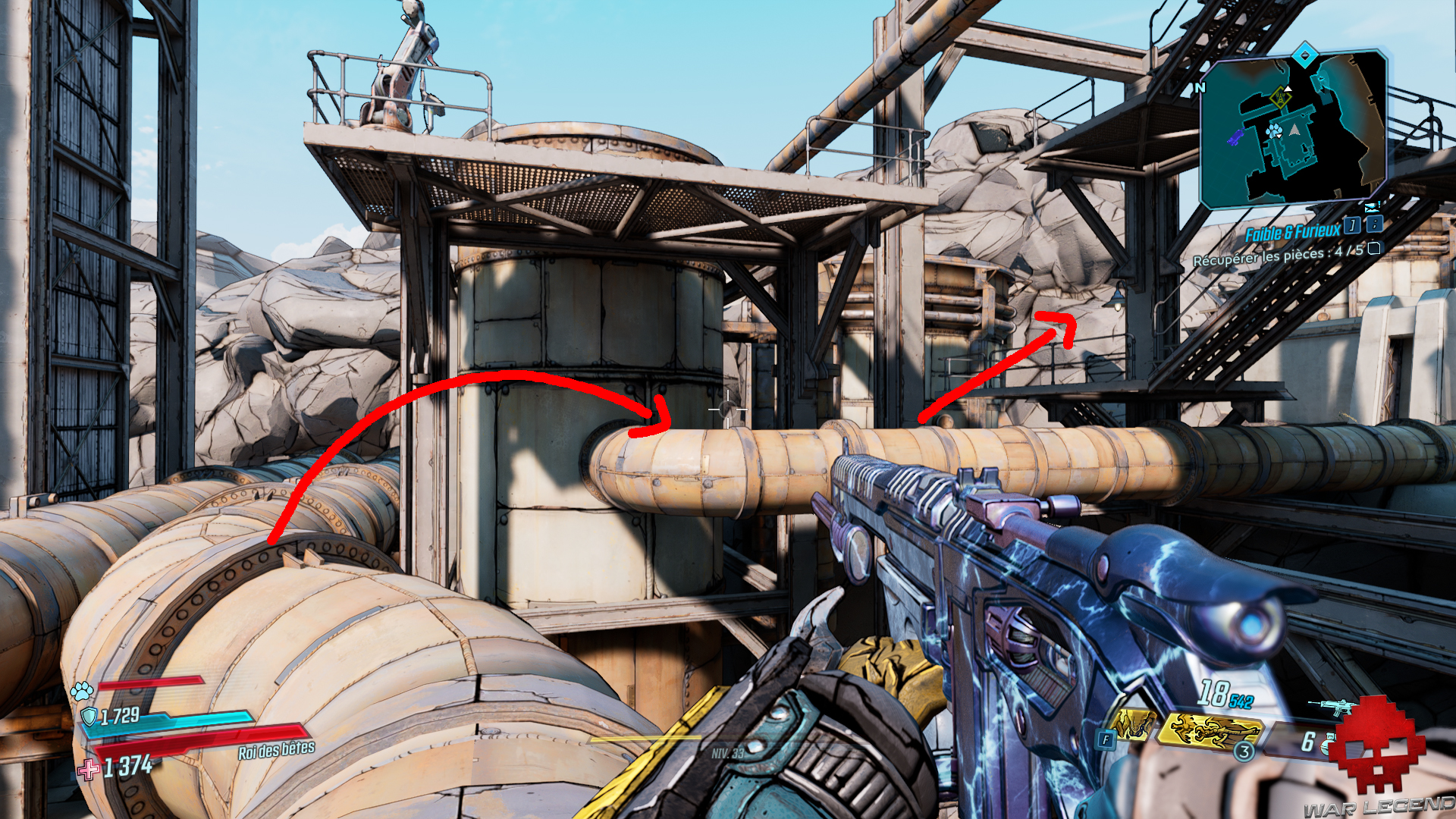 guide borderlands 3 faible furieux