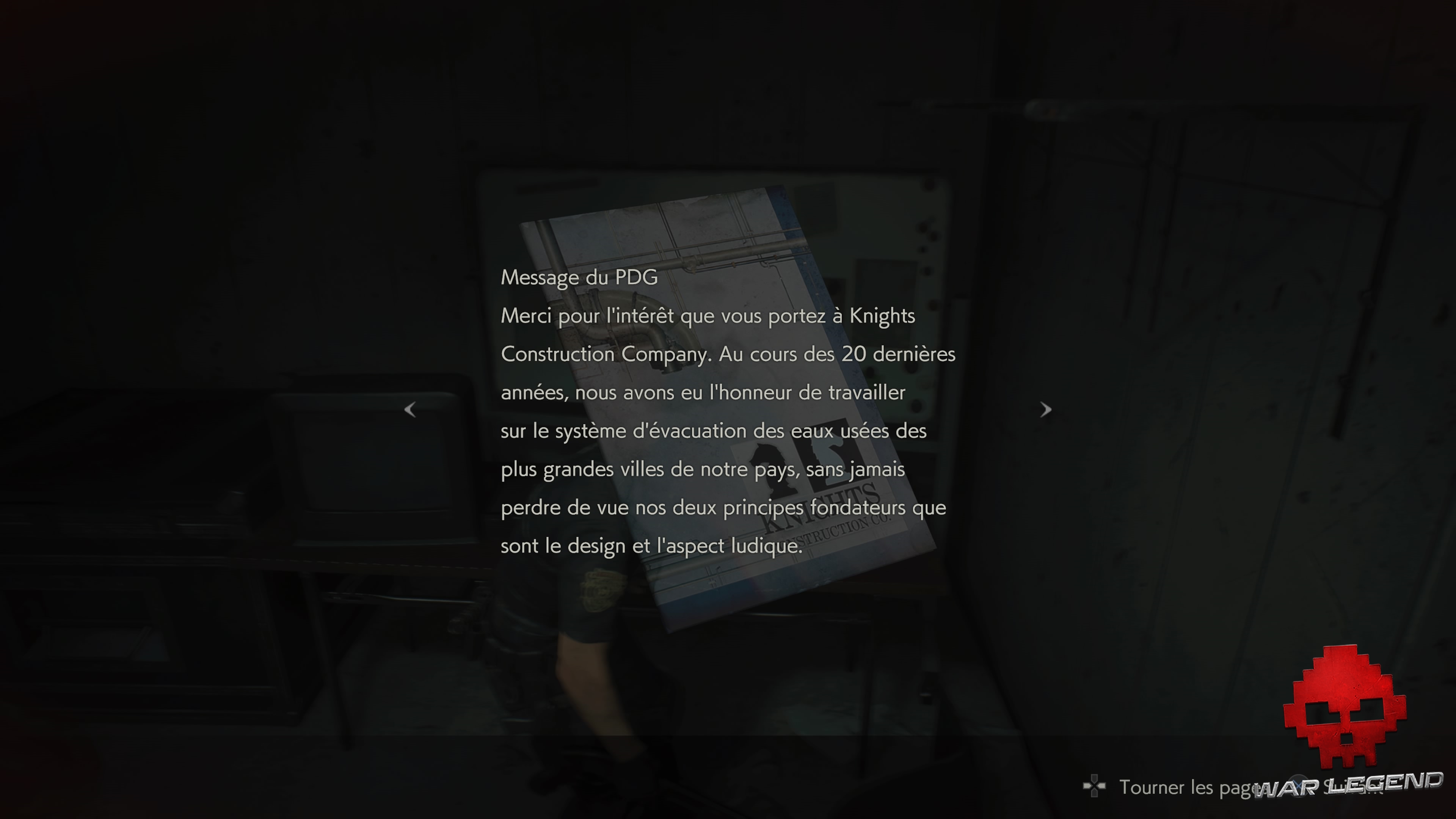 Test Resident Evil 2 - Un message sur le mur