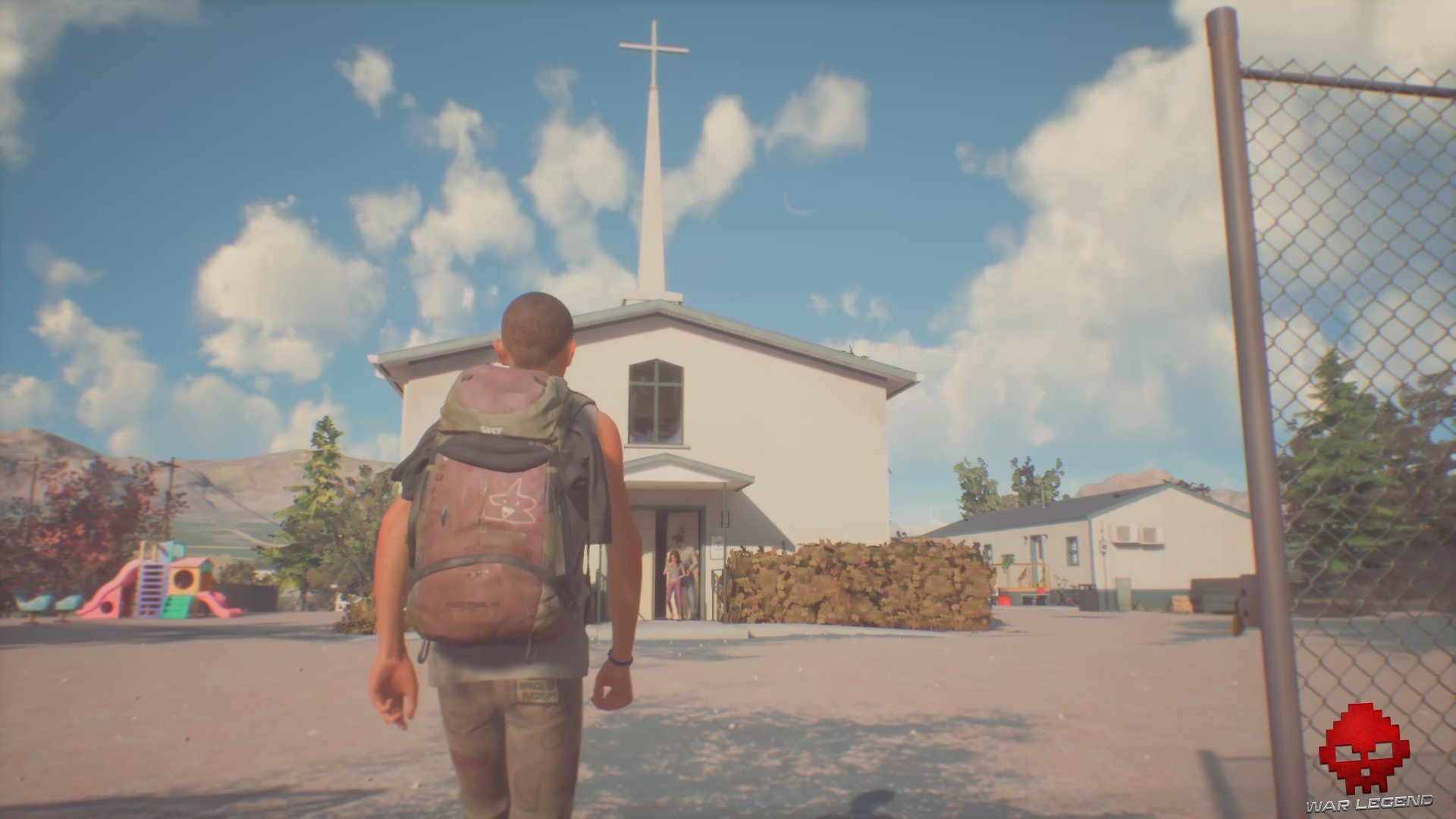 Sean devant une église