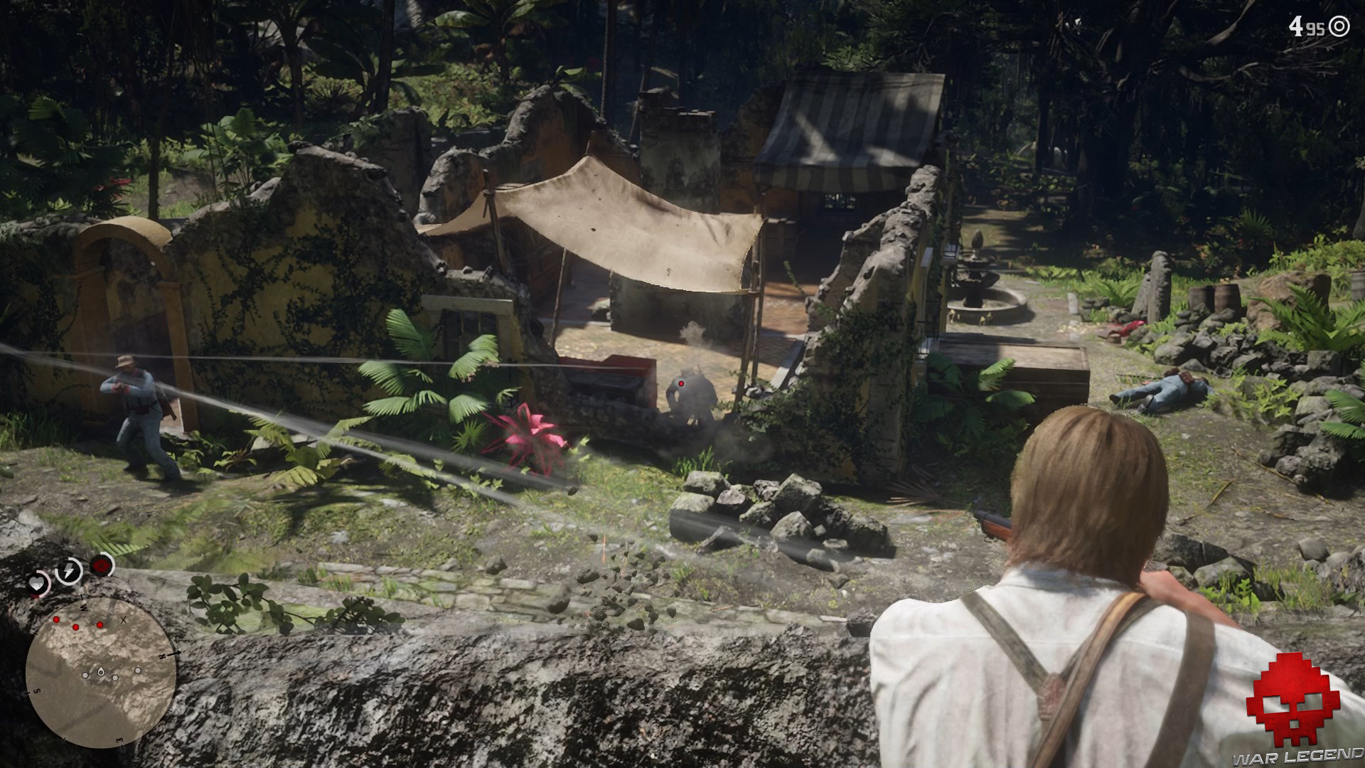 soluce red dead redemption 2 bienvenue dans le nouveau monde tir au fusil sur des gardes