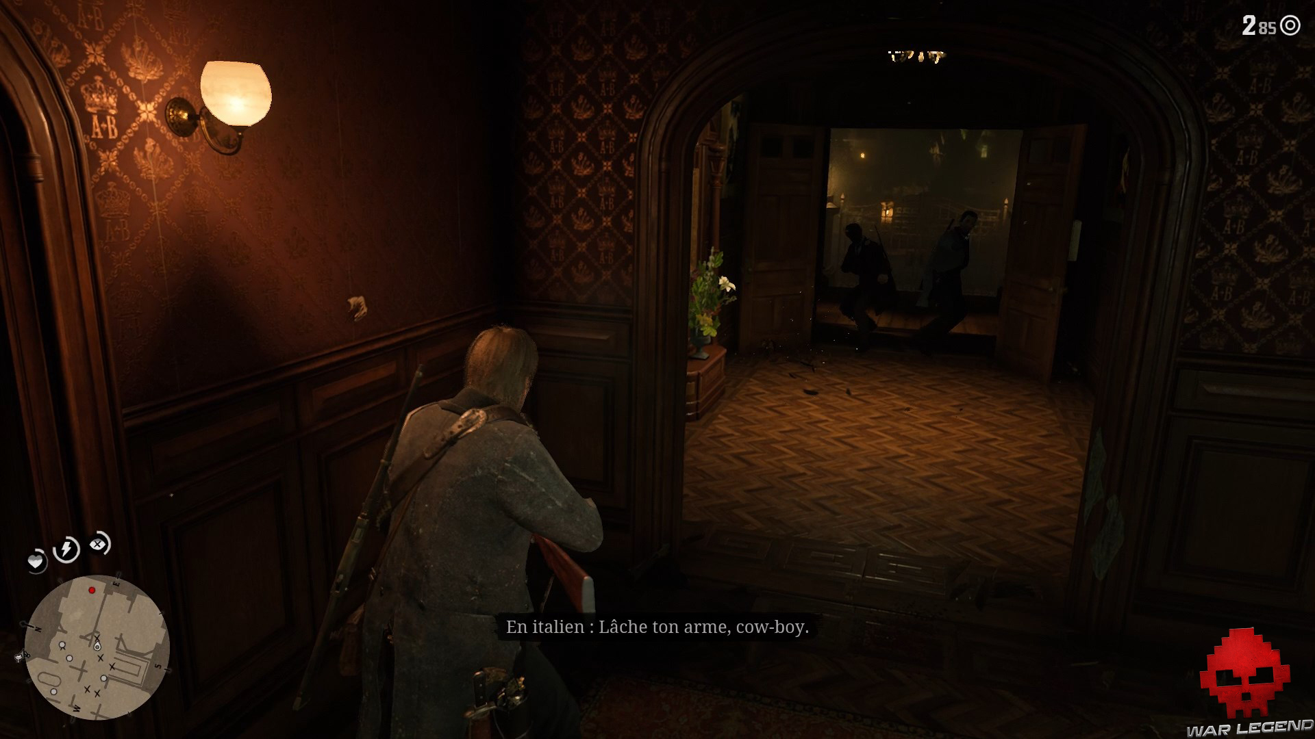 soluce red dead redemption 2 l'appétit vient en vengeant 2 ennemis enfoncent la porte d'entrée