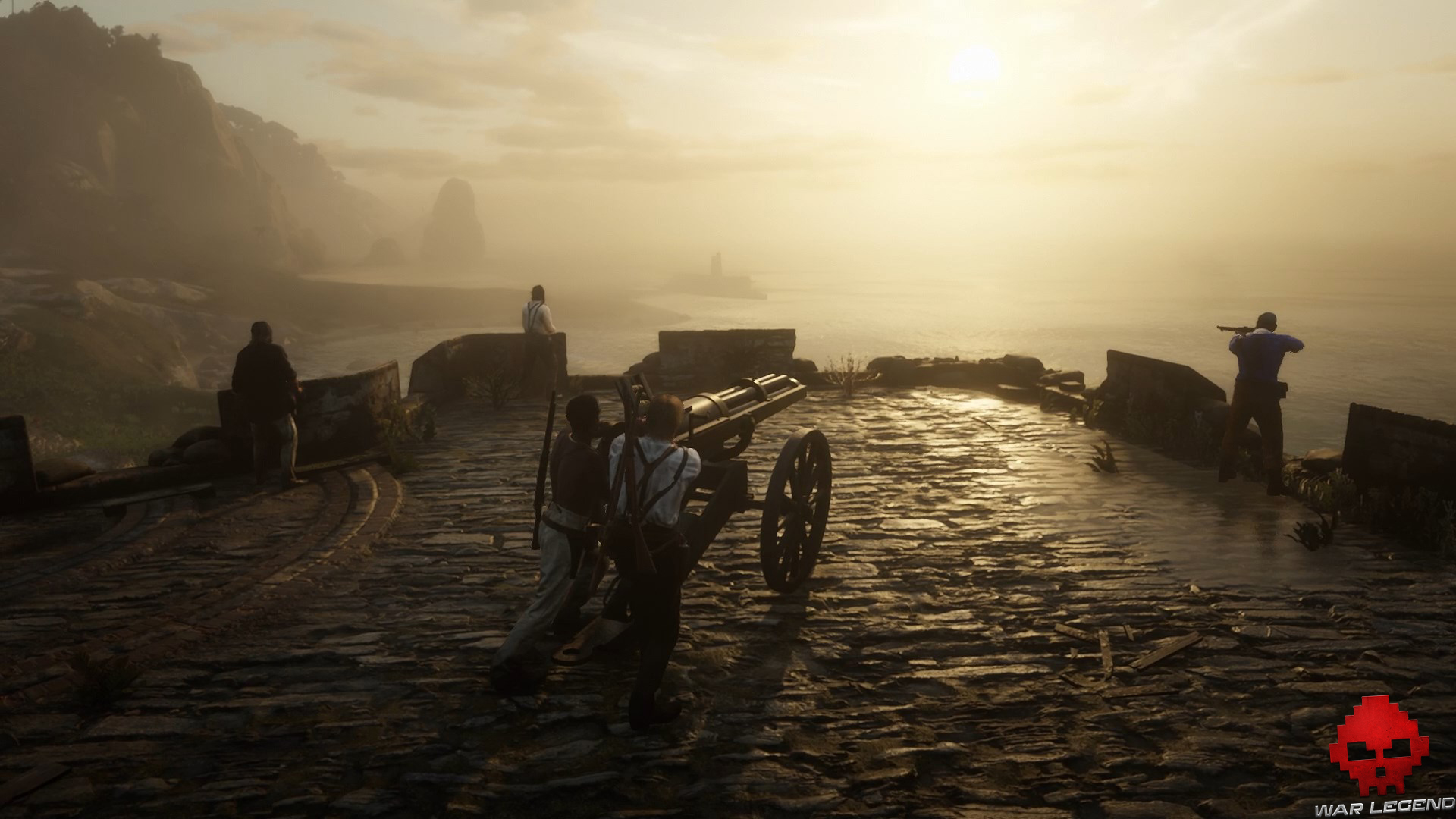 soluce red dead redemption 2 les enfers n'ont pas de pire furie arthur aide hercules à mettre le canon en place