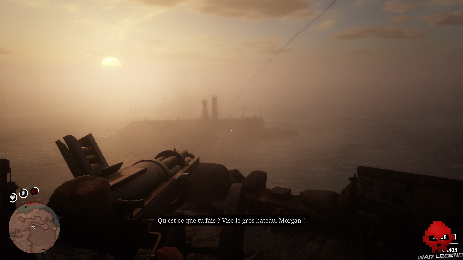 soluce red dead redemption 2 les enfers n'ont pas de pire furie canon braqué sur navire