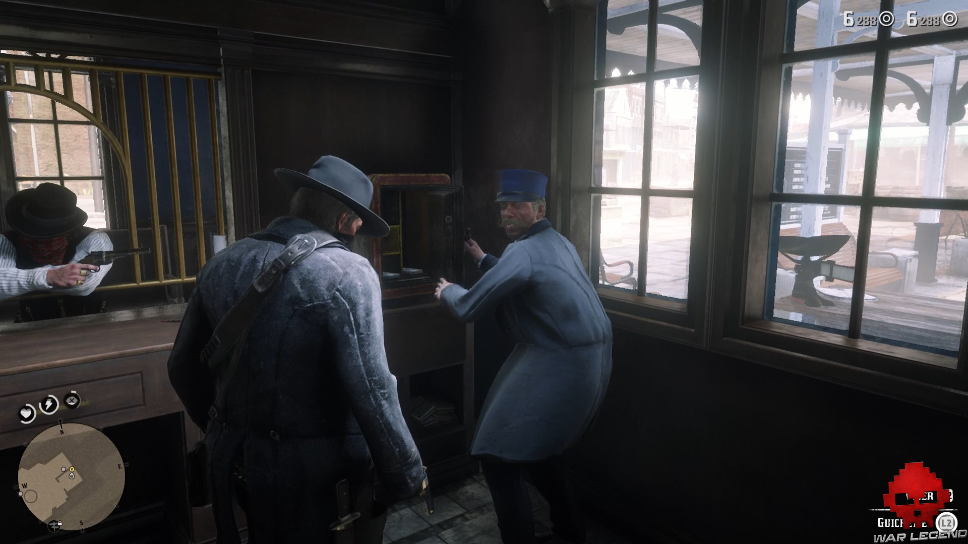soluce red dead redemption 2 les plaisirs de la ville guichetier ouvrant un coffre