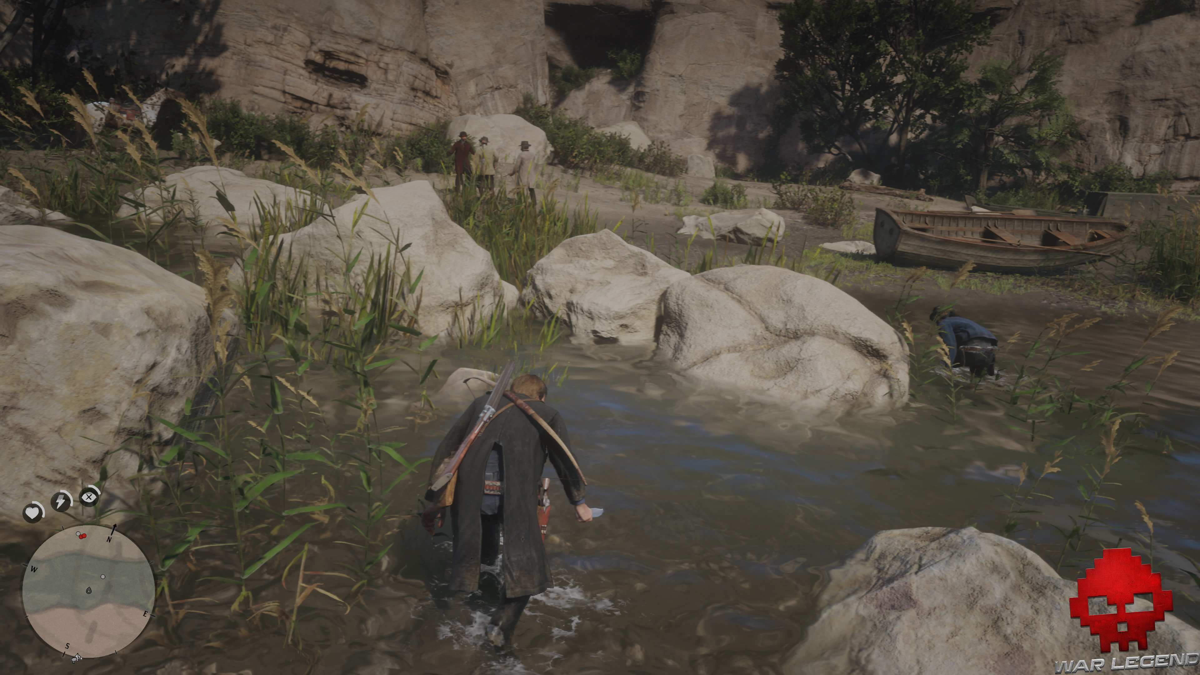 Soluce Red Dead Redemption 2 les premiers seront les derniers arthur se faufile derrière un ennemi