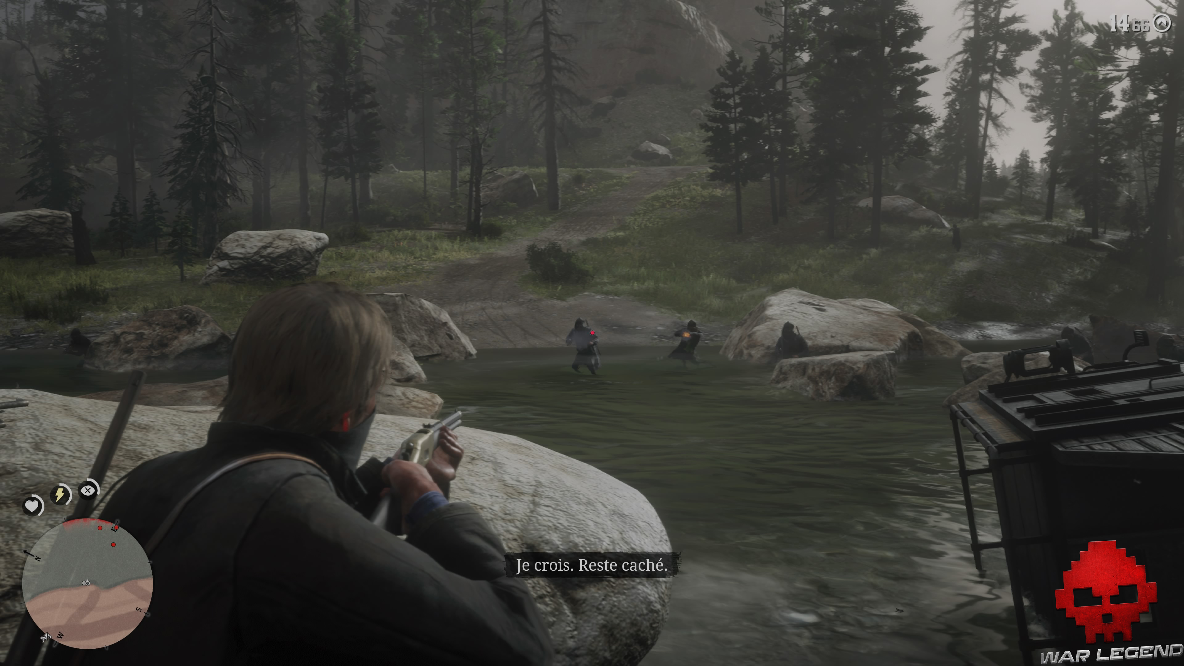 soluce red dead redemption 2 scène bucolique en amérique fusillade dans la rivière