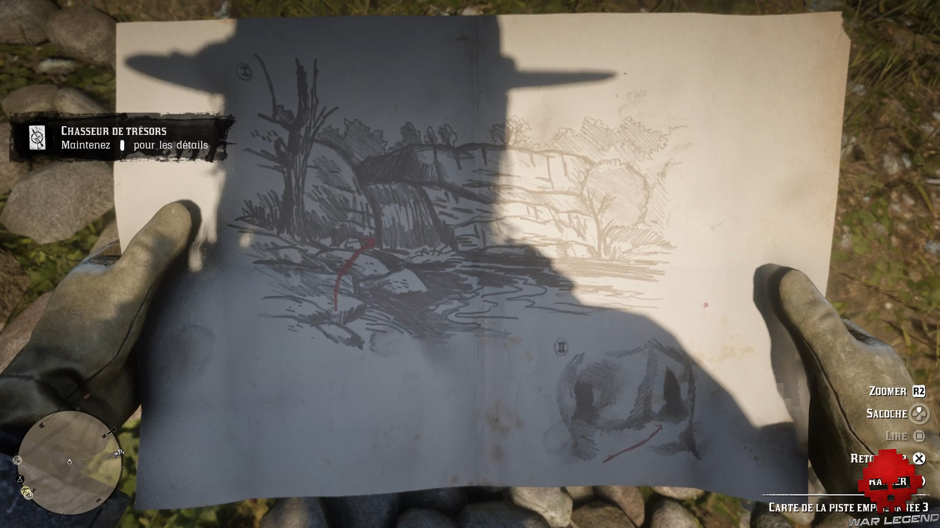 soluce red dead redemption 2 trésor de la piste empoisonnée carte au trésor de la piste empoisonnée n°3