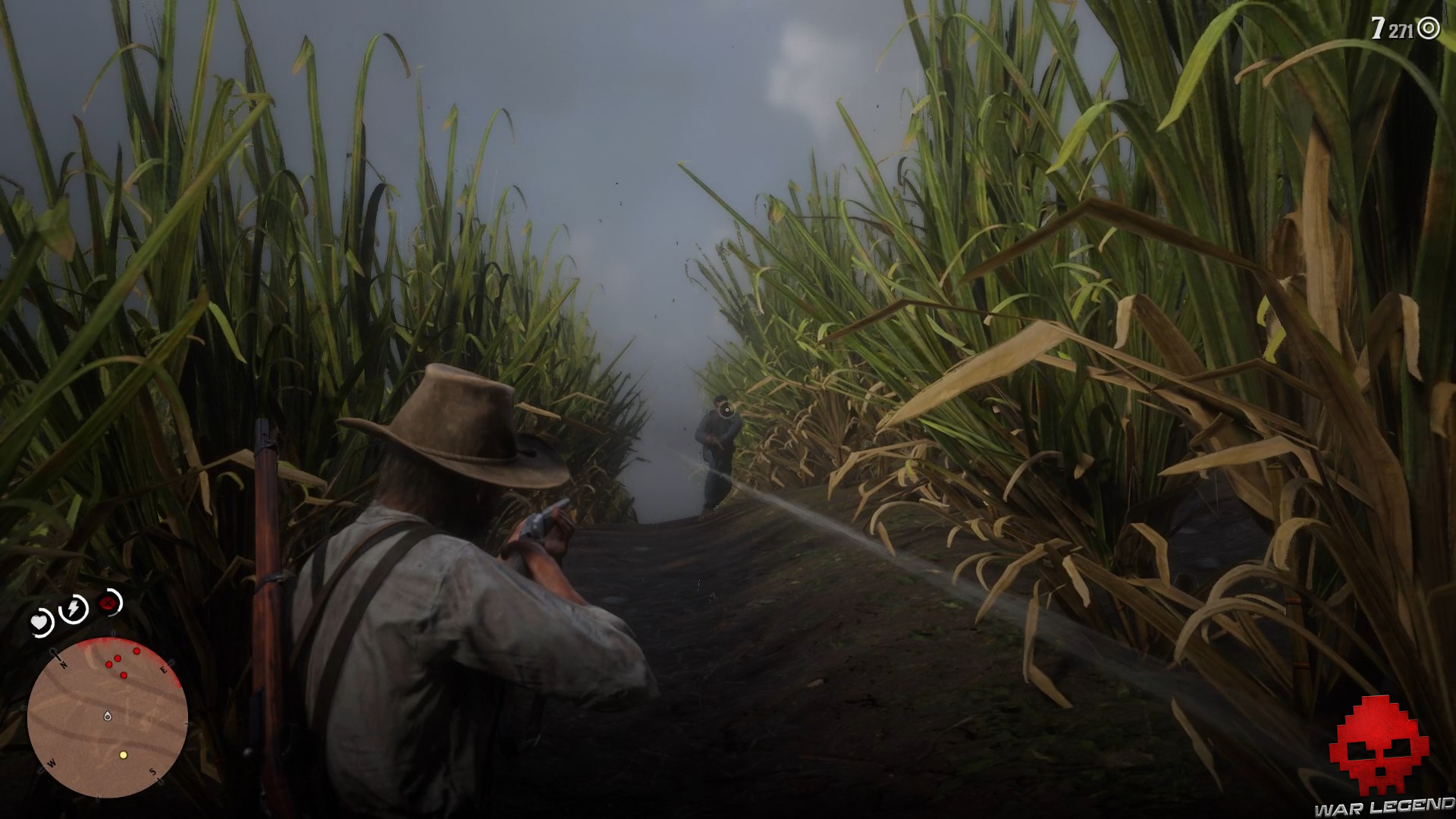 soluce red dead redemption 2 un despote bienveillant échange de tirs dans les champs de canne à sucre