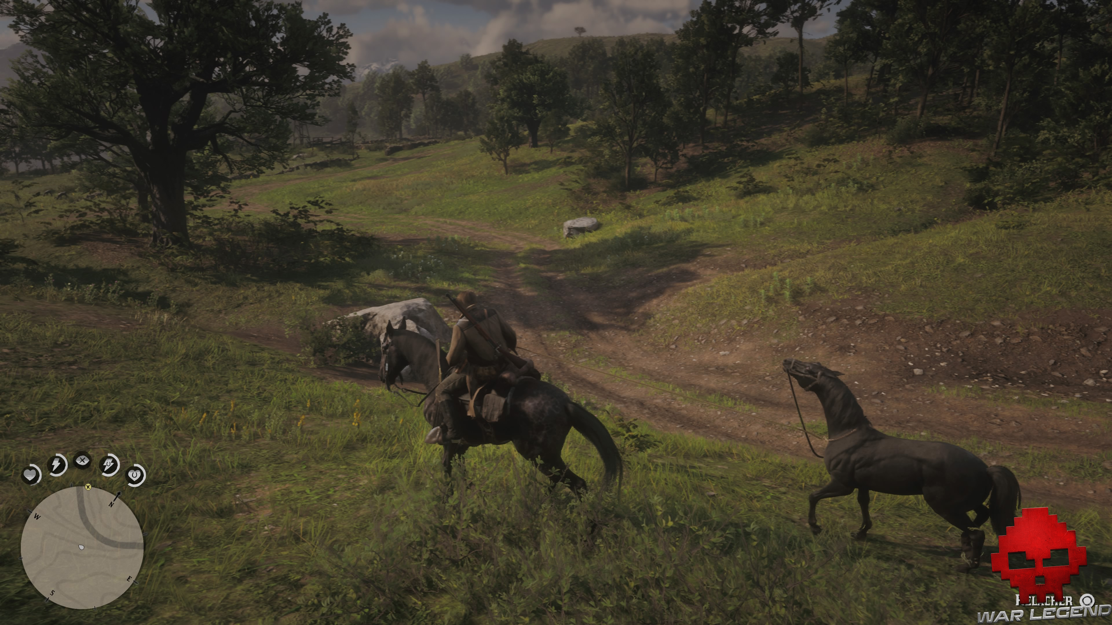 soluce red dead redemption 2 une faim de cheval arthur tire un cheval au bout d'une corde