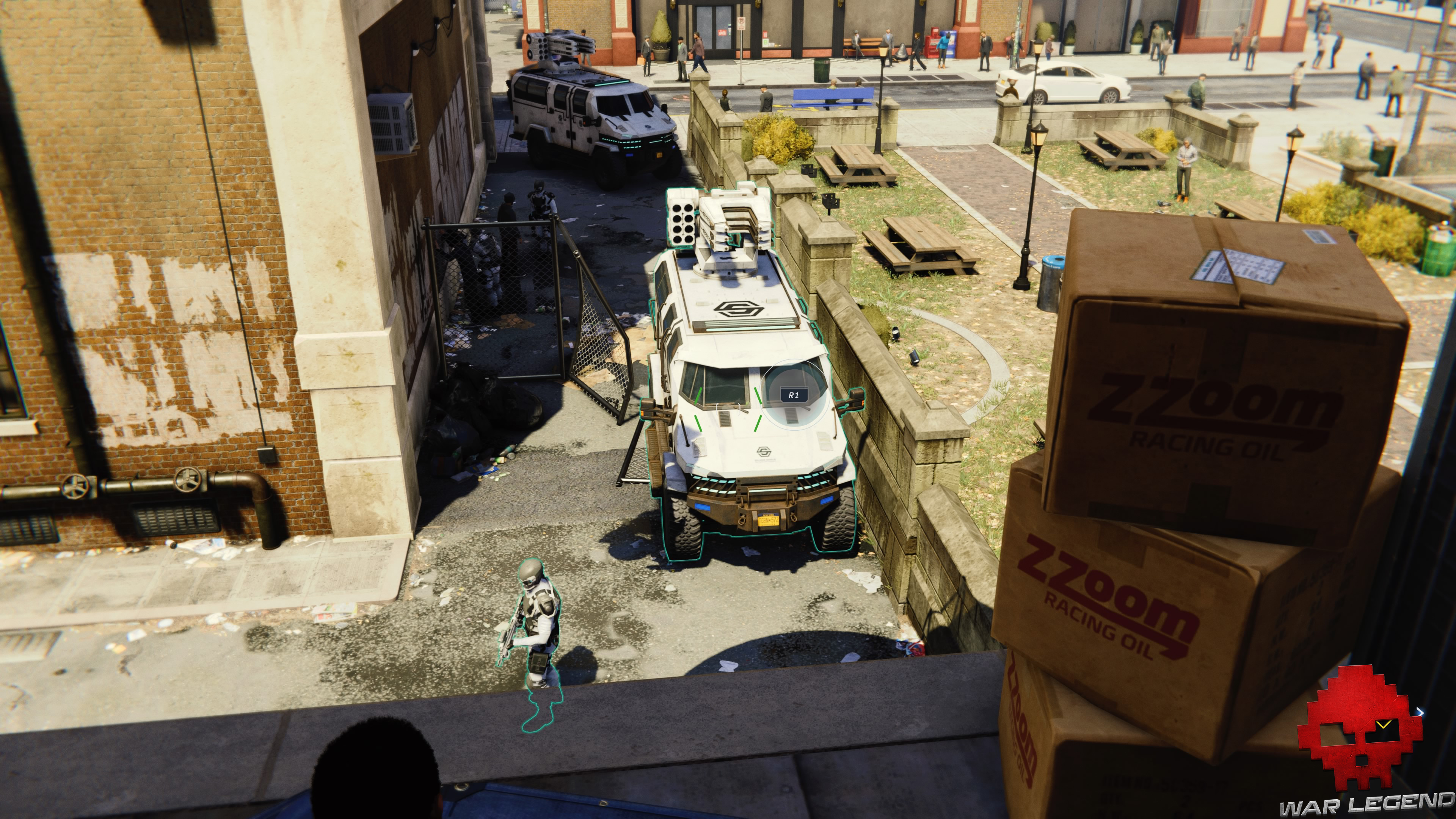 soluce spider-man premier jour véhicules des mercenaires de Sable