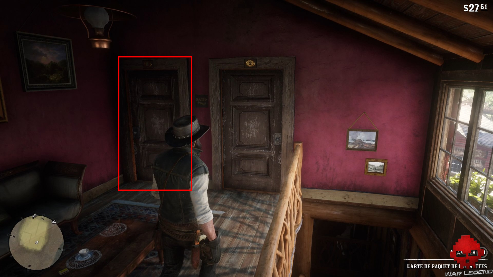 solution red dead redemption 2 tout travail mérite salaire chambre 3