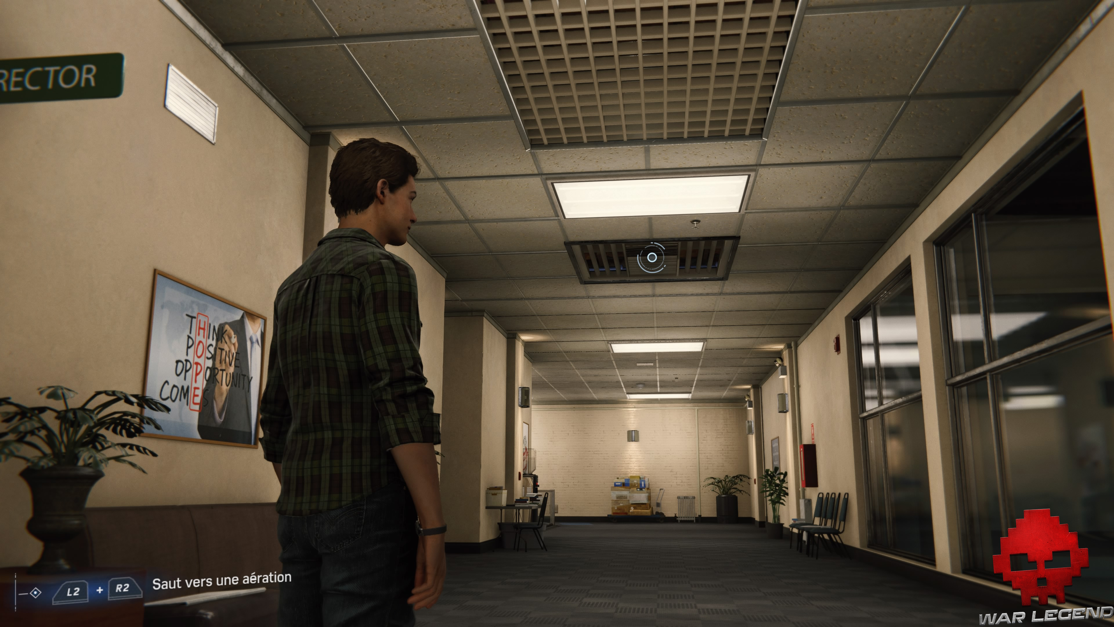 solution spider-man dessein secret conduit d'aération au plafond