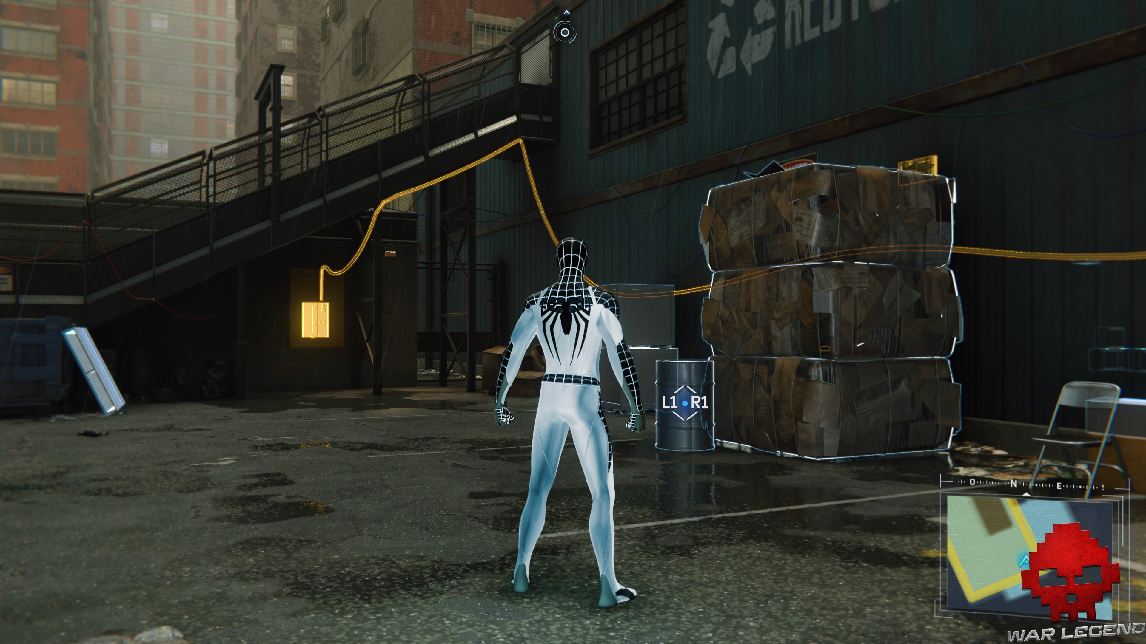 solution spider-man double jeu courant électrique vers boîtier de commande