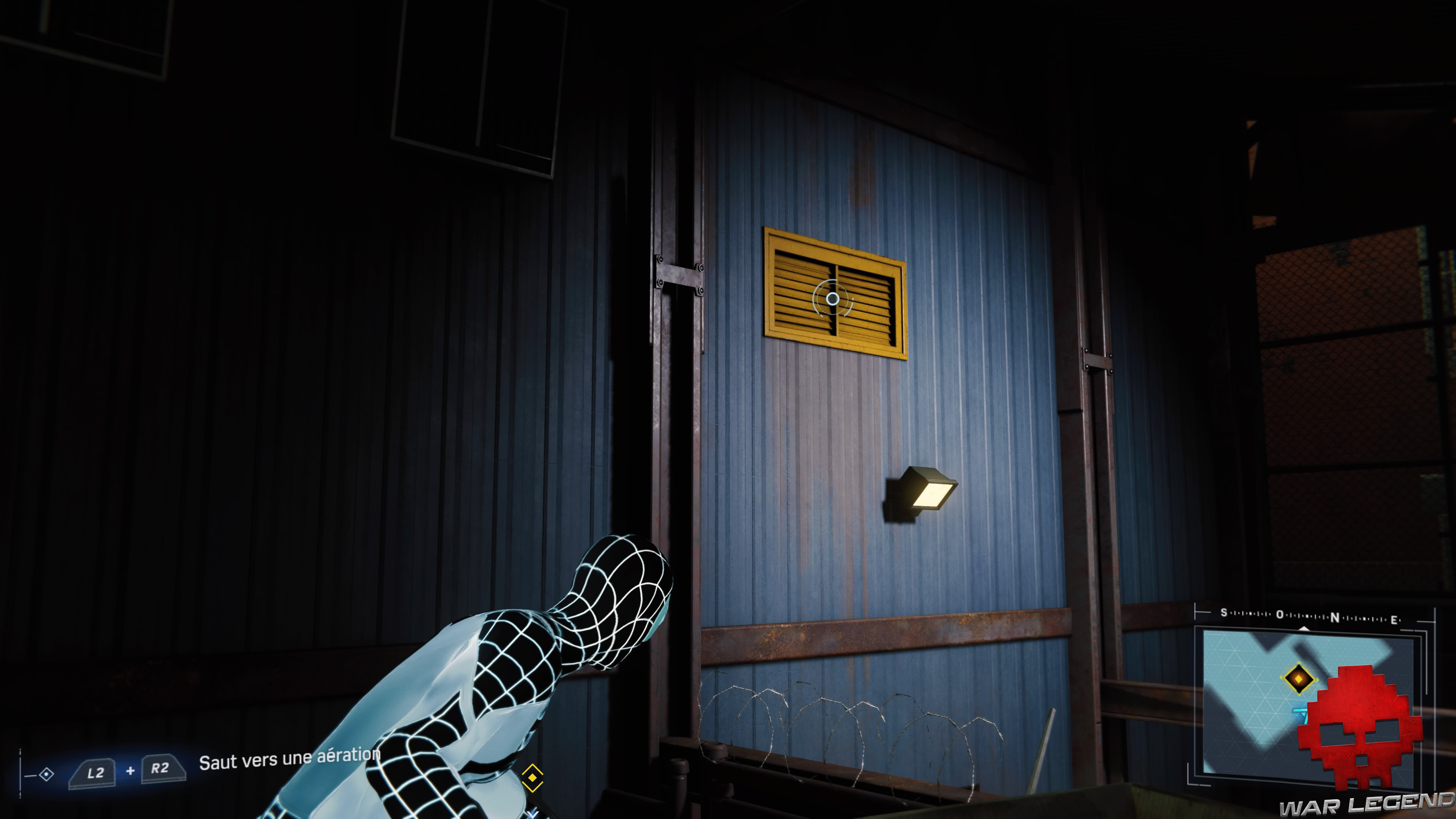 solution spider-man double jeu grille d'aération murale