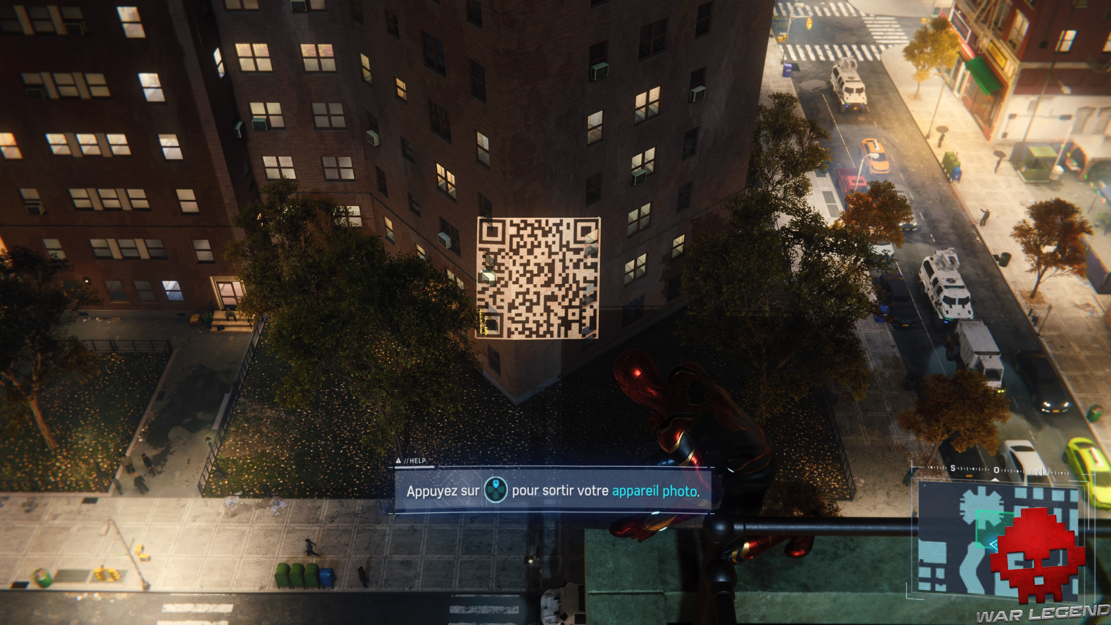 solution spider-man le feu des projecteurs - Spider-Man prend devant un QR Code