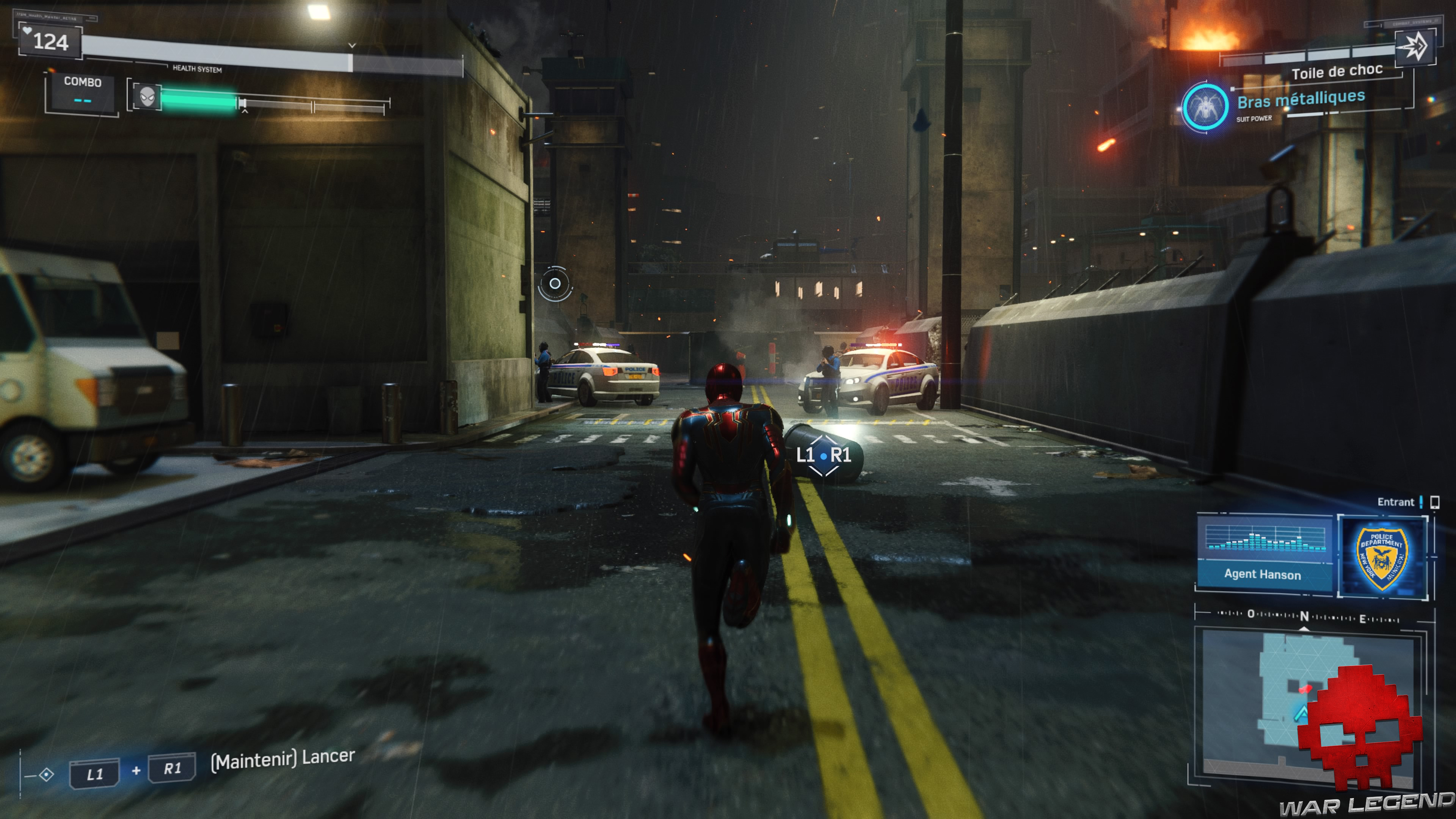 solution spider-man réflexion - Spider-Man court vers le centre de détention