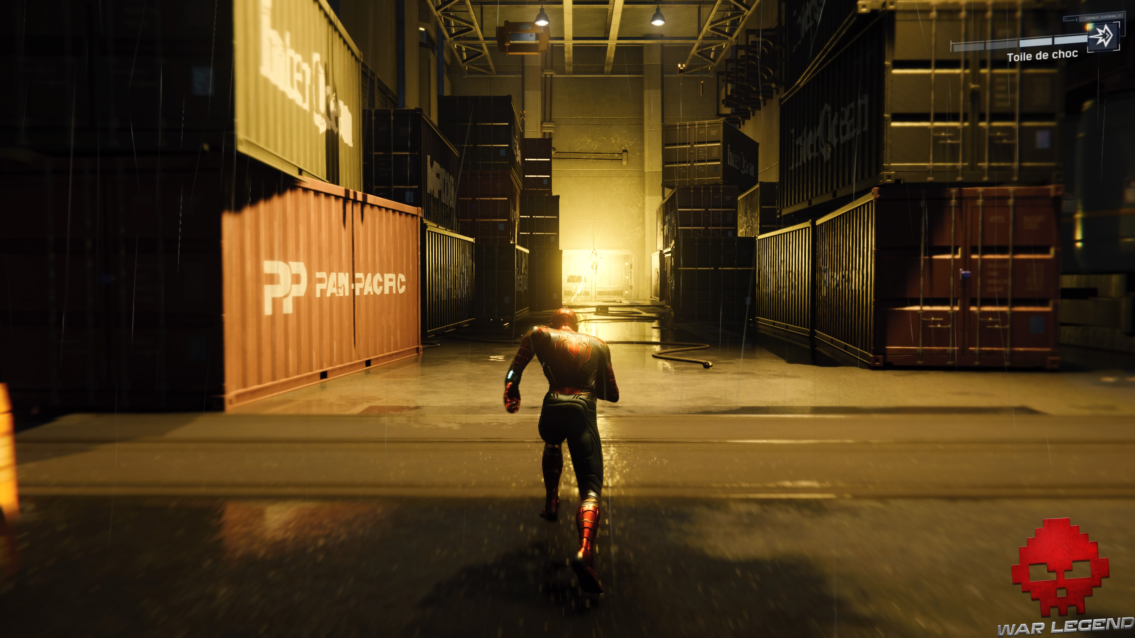 solution spider-man réflexion - Electro dans un hangar