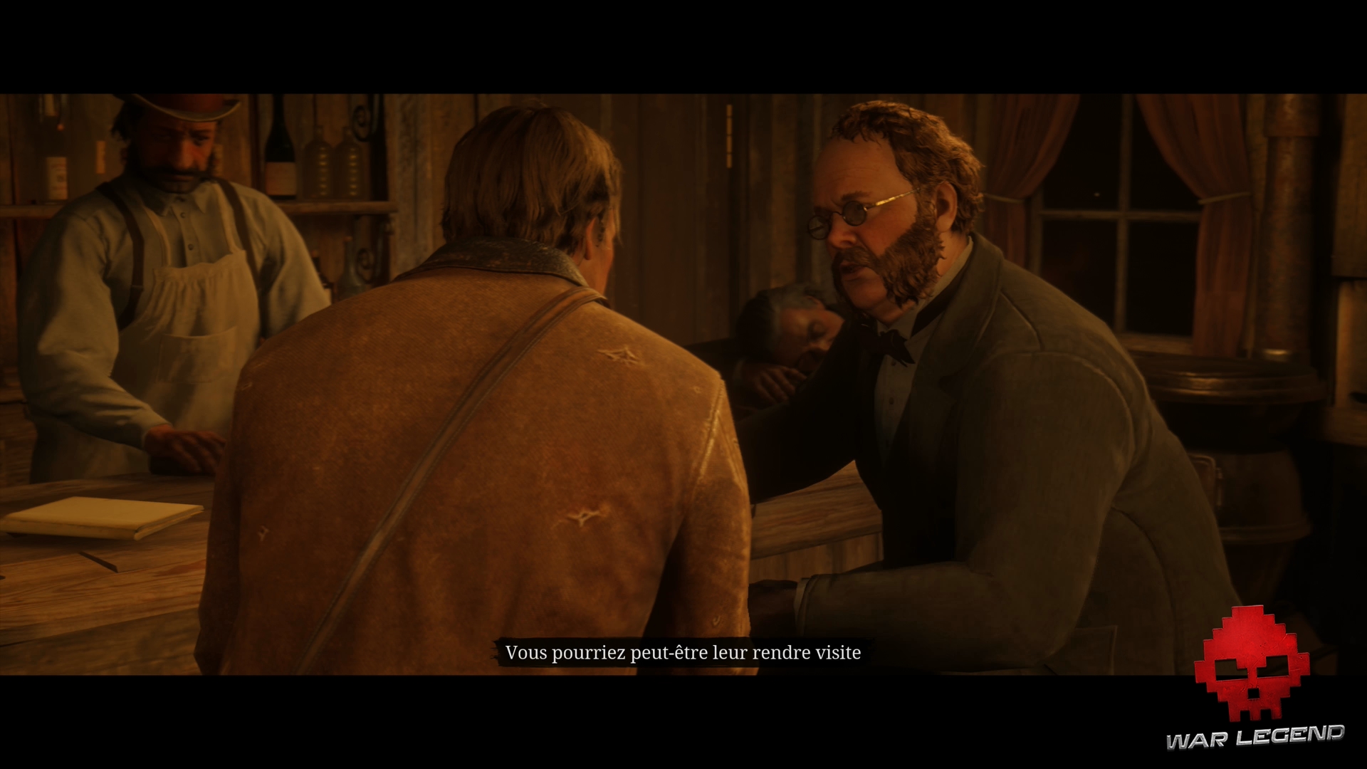 Soluce Red Dead Redemption 2 De grands hommes, et une femme Arthur discute avec Theodore Levin