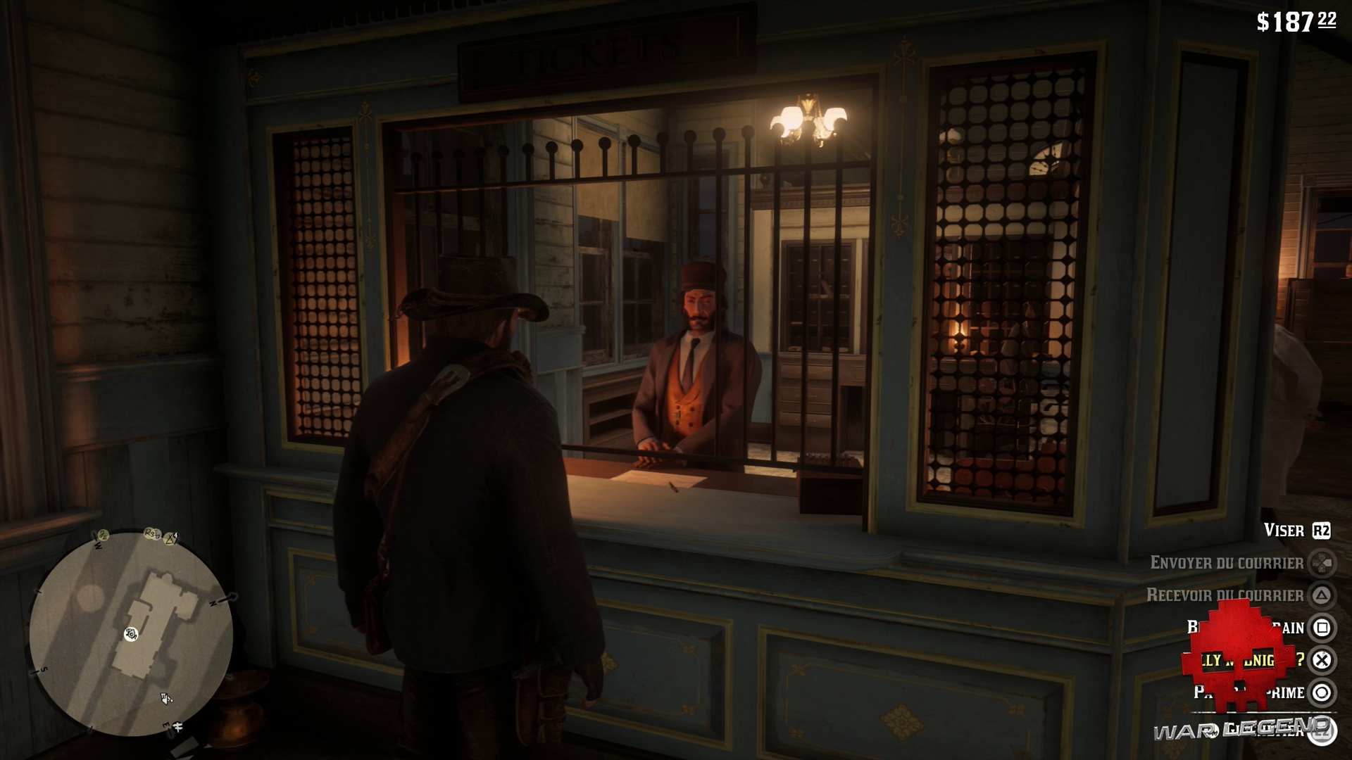 Soluce Red Dead Redemption 2 De grands hommes, et une femme Arthur discute avec le guichetier de la gare 