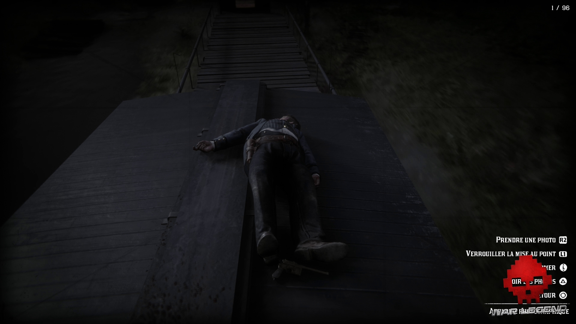Soluce Red Dead Redemption 2 De grands hommes, et une femme photo du cadavre de Billy Midnight 