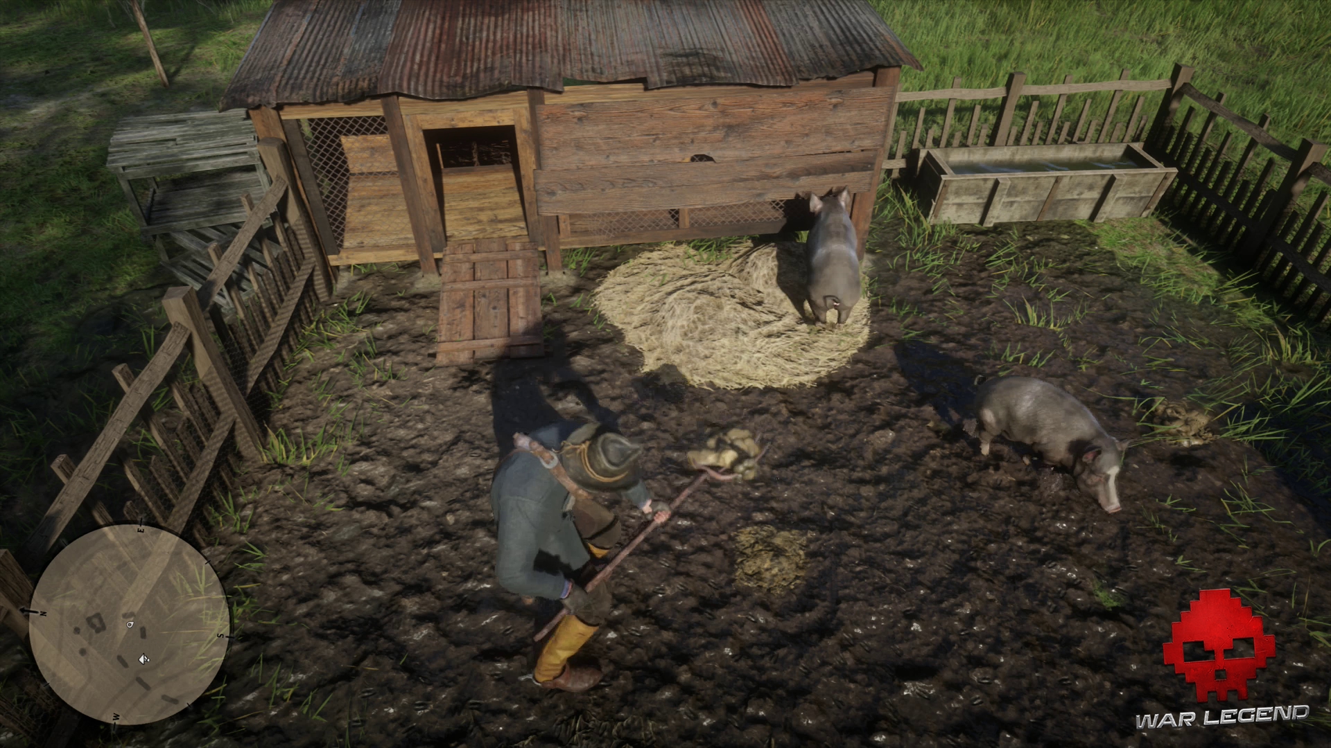 Soluce Red Dead Redemption 2 De grands hommes, et une femme Arthur ramasse des crottes de cochon