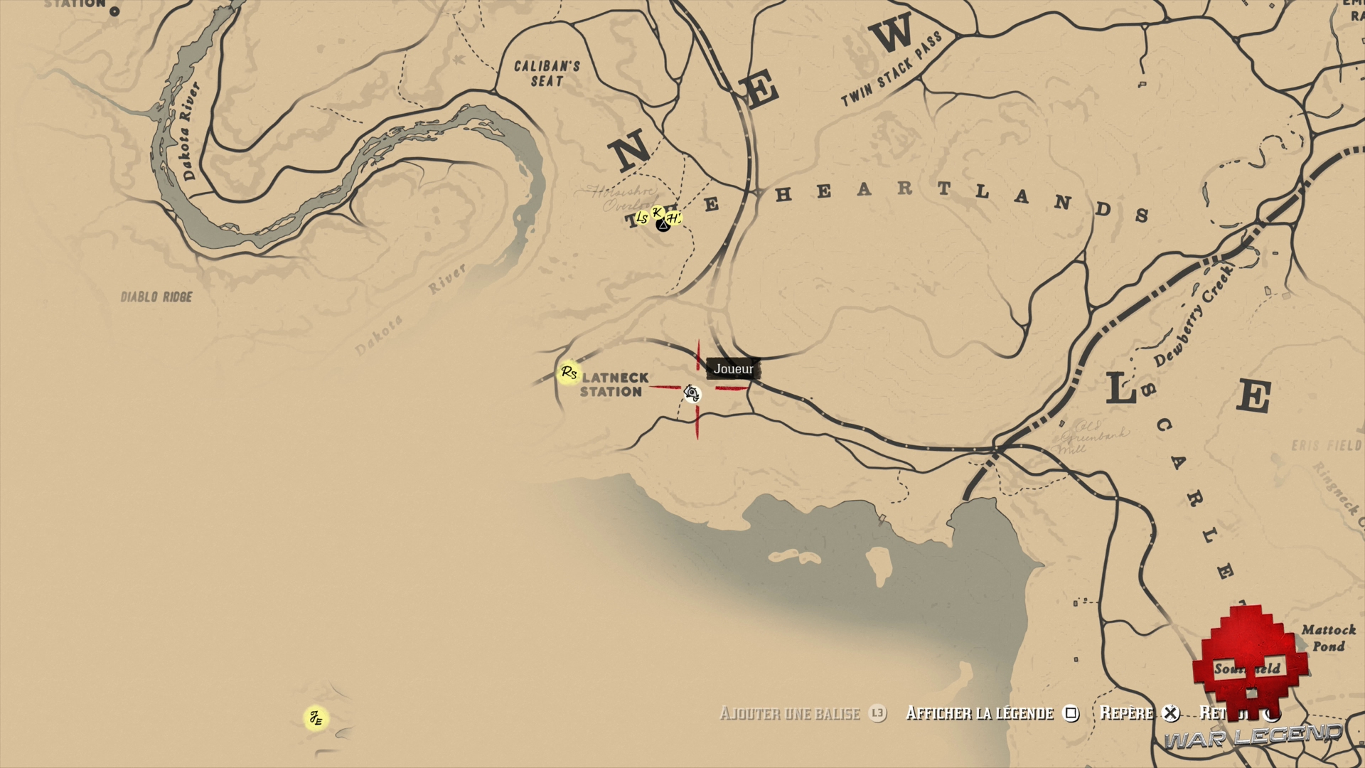 Soluce Red Dead Redemption 2 De grands hommes, et une femme emplacement sur la carte d'Emmet Granger