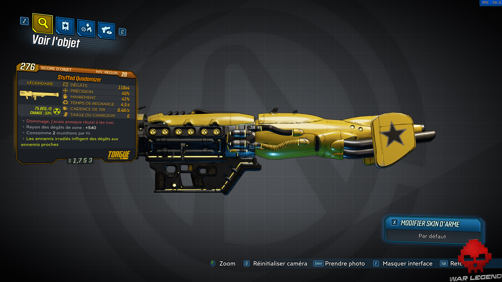 guide légendaire Stuffed Quadomizer