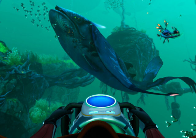 grosse baleine devant le joueur dans subnautica below zero