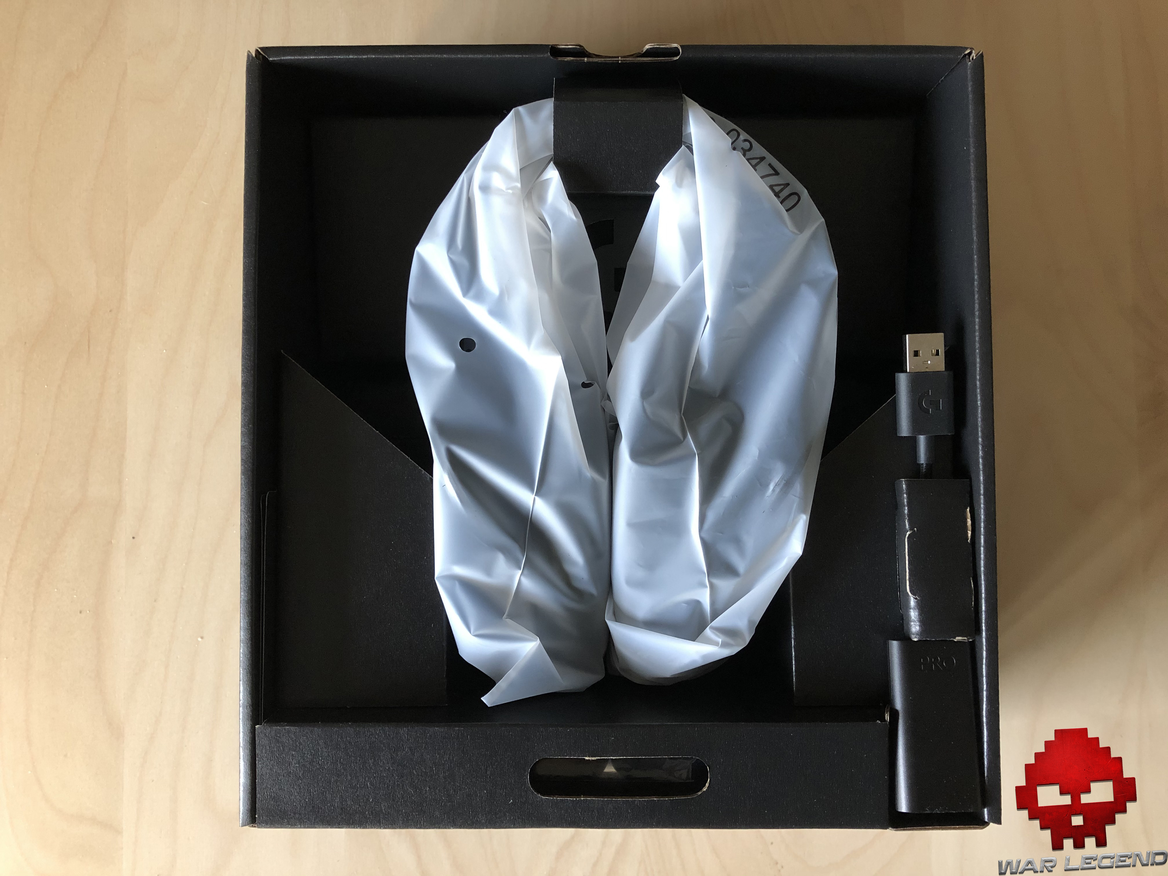 test logitech g pro x casque dans l'emballage, dans son plastique