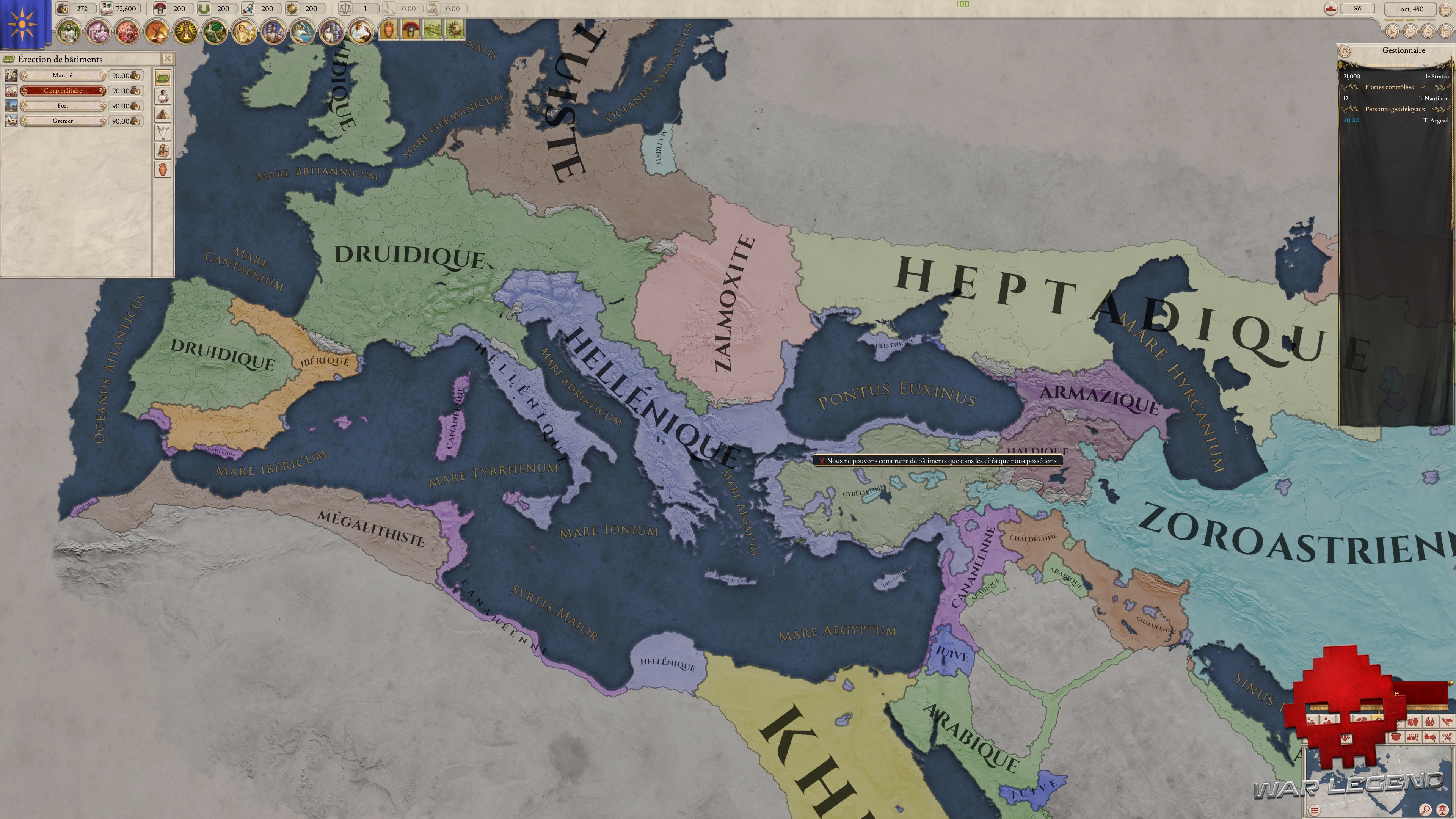 Test Imperator: Rome - Carte des religions