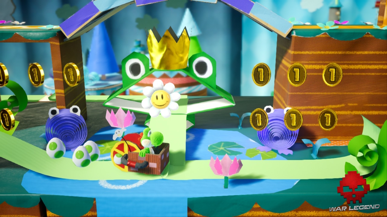 Test Yoshi's Crafted World - Une fleur souriante