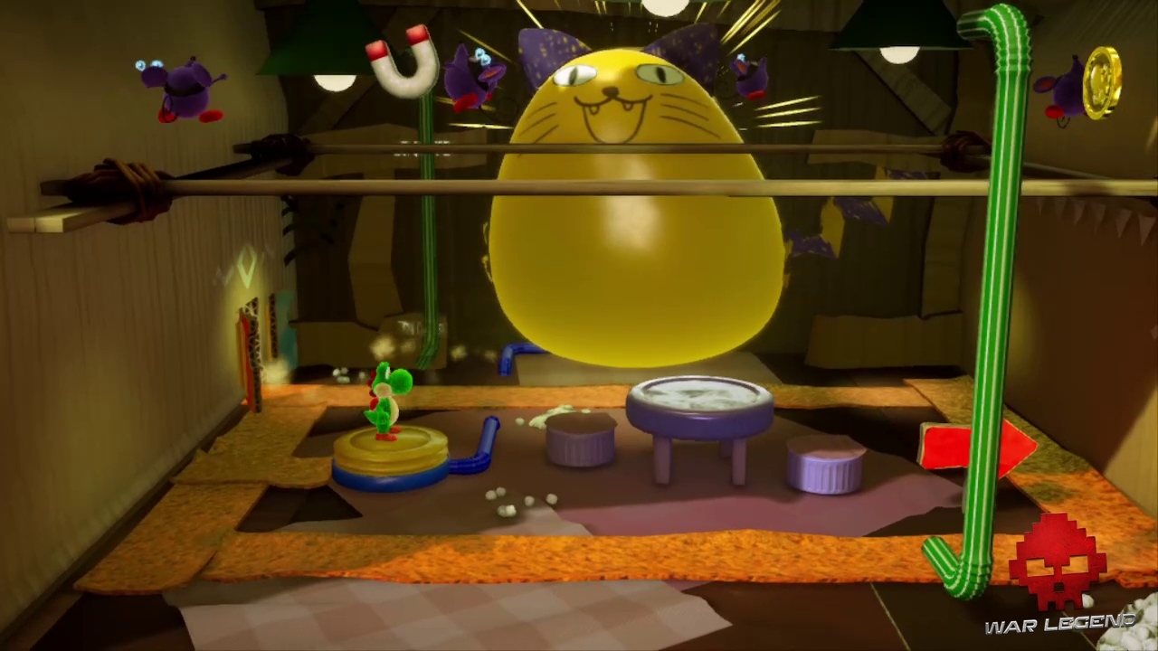 Test Yoshi's Crafted World - Le chat ballon