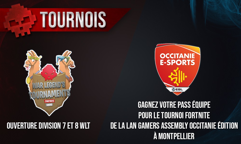 Logo Tournoi Fortnite War Legend et Occitanie eSport