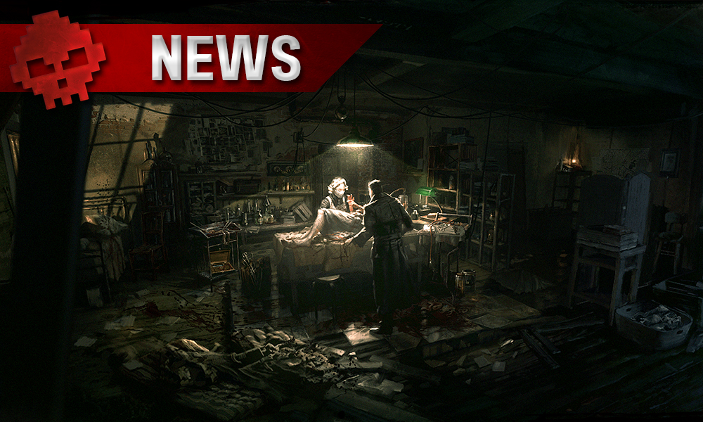 Deux personnes autour d'une table d'opération ensanglantée