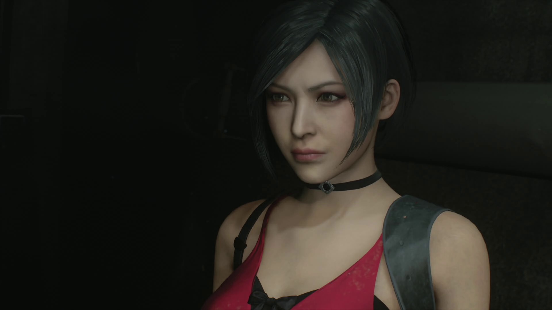 aperçu Resident Evil 2 Remake Ada Wong dans sa robe rouge