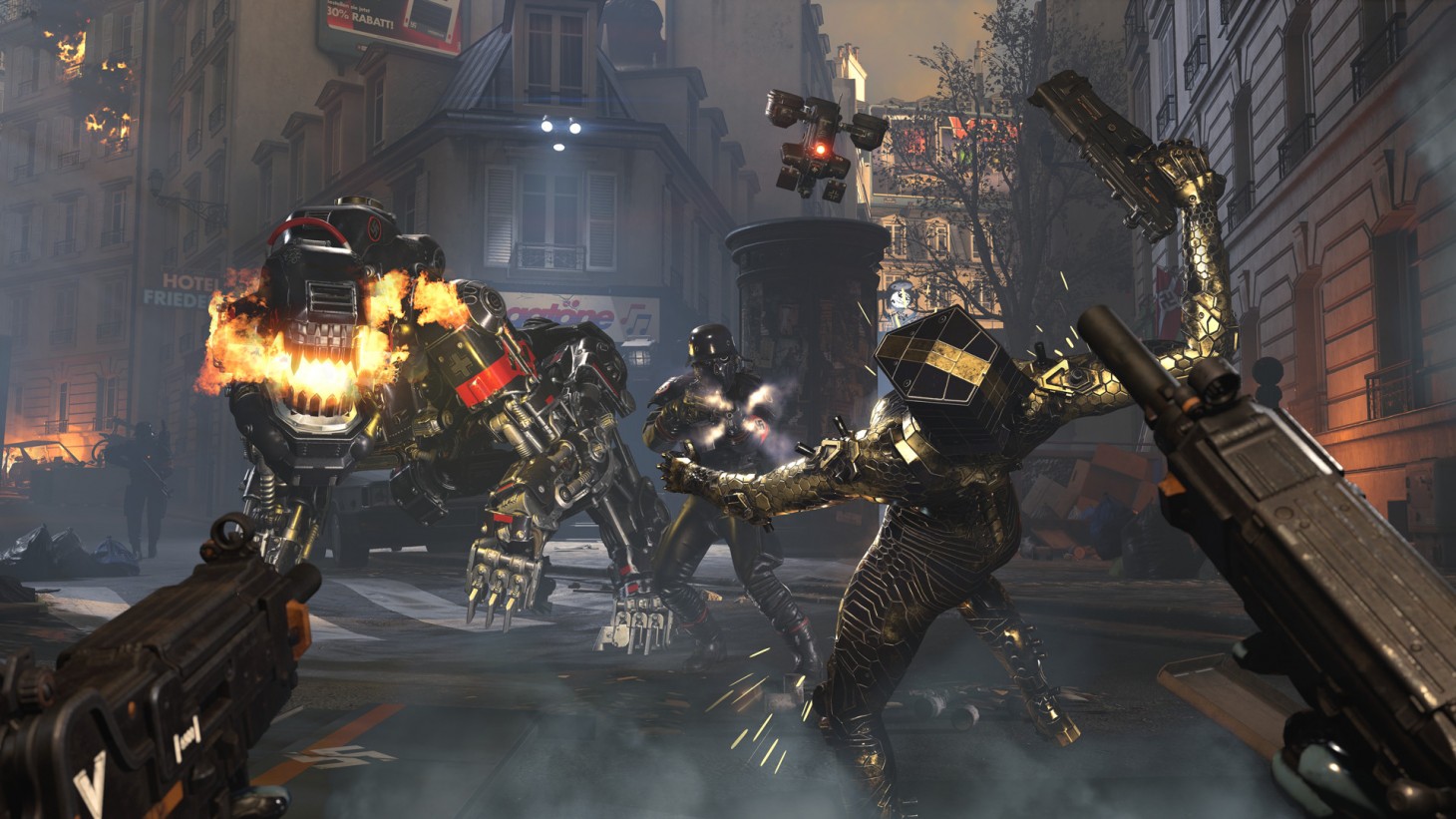 wolfenstein youngblood affrontement contre robot