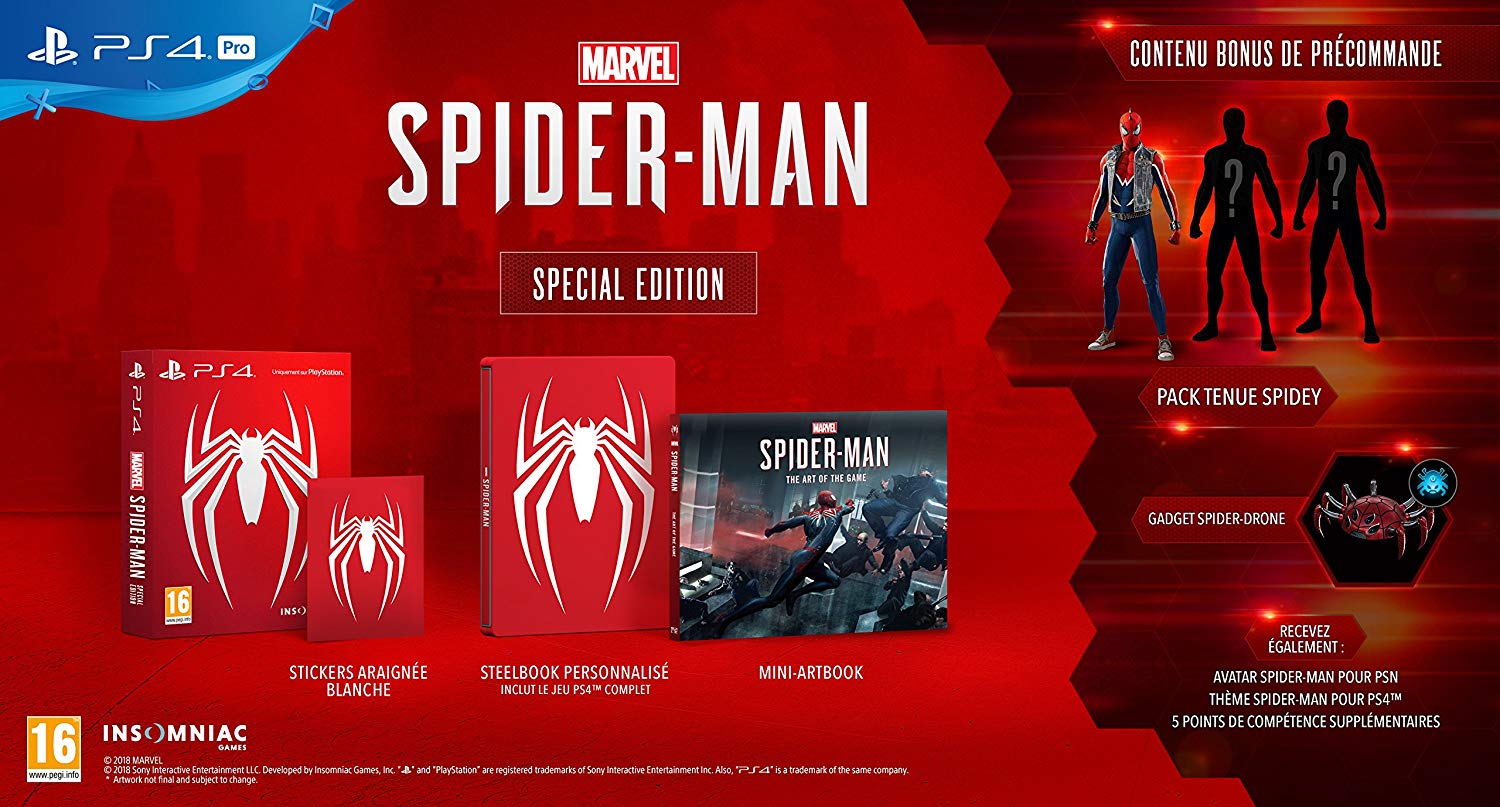 édition spéciale marvel's spider-man